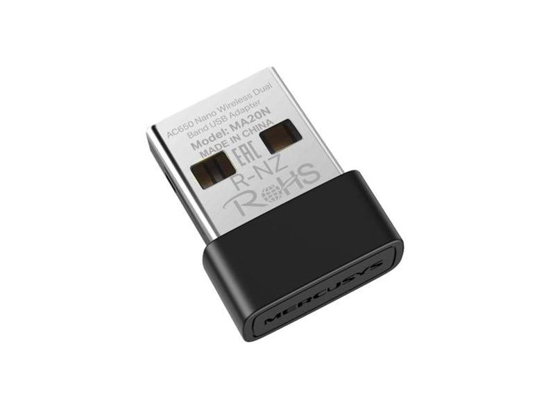 MERCUSYS MA20N AC650 Nano Wireless Dual Band USB Adapter