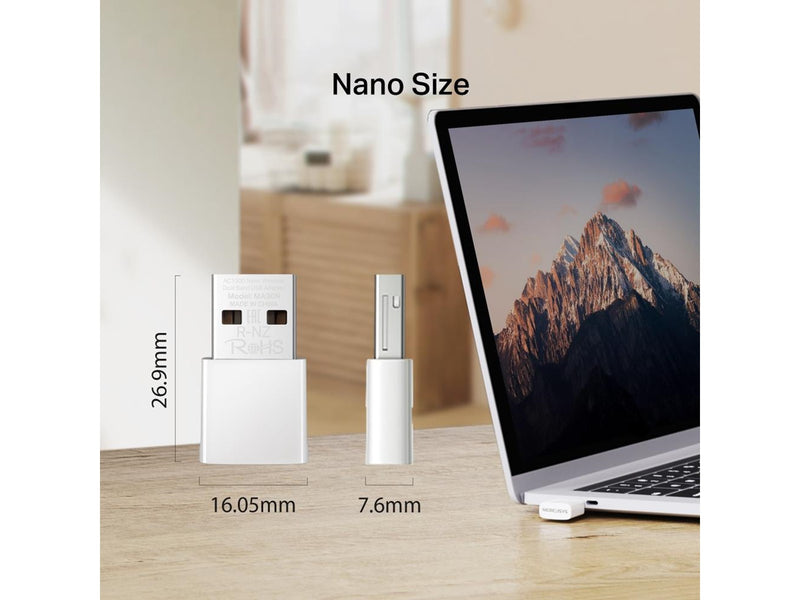 MERCUSYS MA30N AC1300 Nano Wireless Dual Band USB Adapter