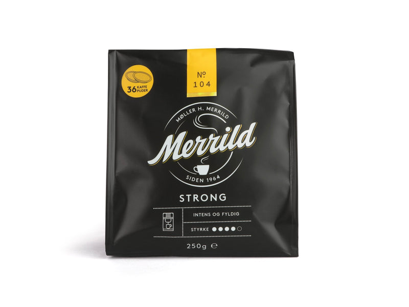 MERRILD No. 104 - Dunkle Röstung - 36 Kaffeepads