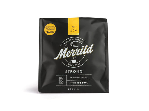 MERRILD No. 104 - Dunkle Röstung - 36 Kaffeepads