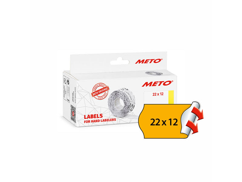 METO Price labels 22x12 flour orange 6 rls/1000