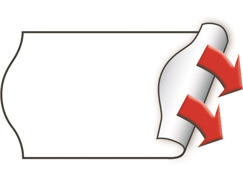 METO Price labels 22x12 white 6 rls/1000