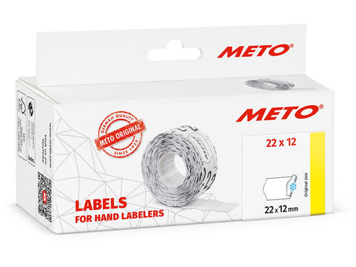 METO Price labels 22x12 white deep freeze 6 rls/1000
