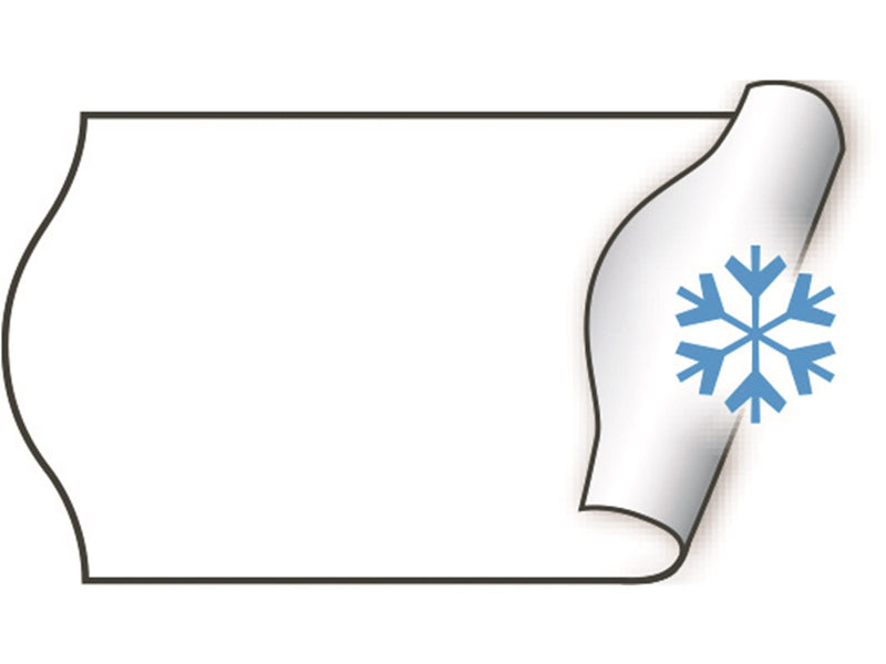 METO Price labels 22x12 white deep freeze 6 rls/1000