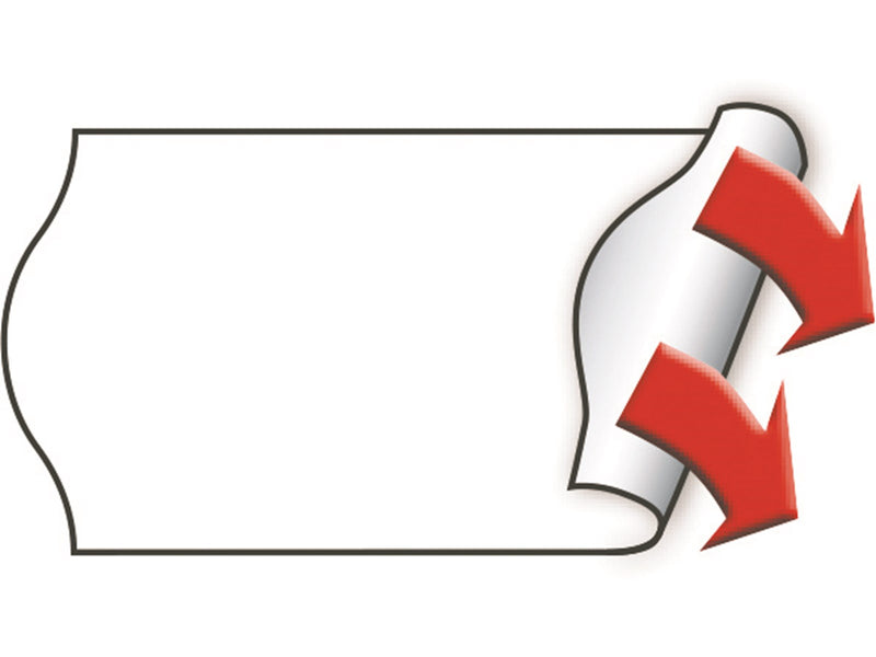 METO Price labels 26x12 white 6 rls/1000