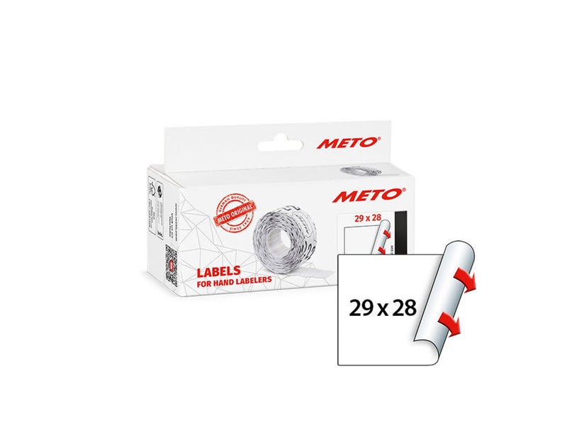 METO Price labels 29x28 white 5 rls/1000
