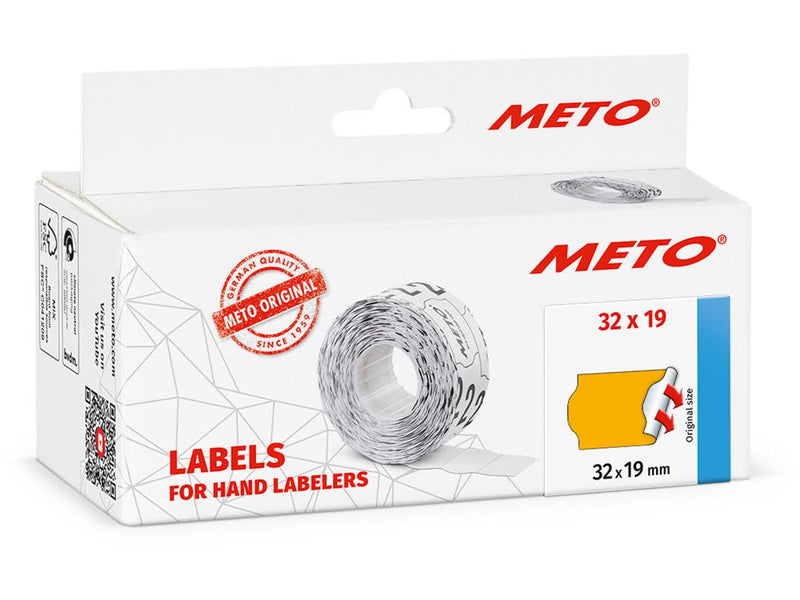 METO Price labels 32x19 flour orange 5 rls/1000