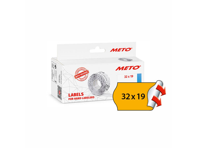 METO Price labels 32x19 flour orange 5 rls/1000