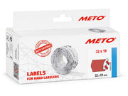 METO Price labels 32x19 flour red 5 rls/1000