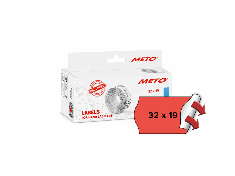 METO Price labels 32x19 flour red 5 rls/1000