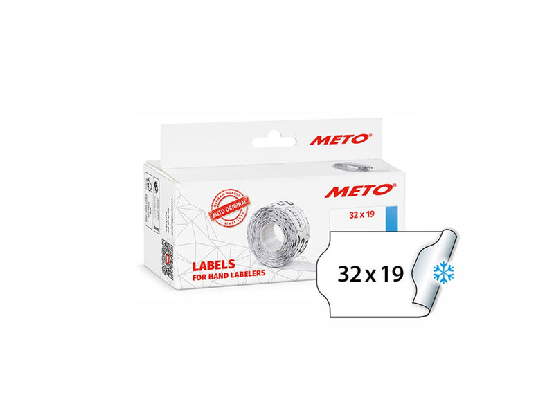 METO Price labels 32x19 white deep freeze 5 rls/1000