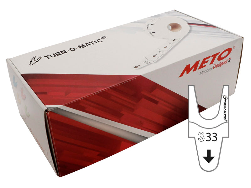 METO Queue Tickets f/Turn-O-Matic Classic white