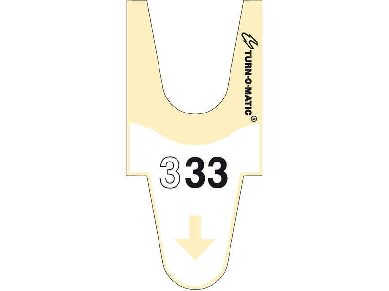 METO Queue Tickets f/Turn-O-Matic Classic yellow