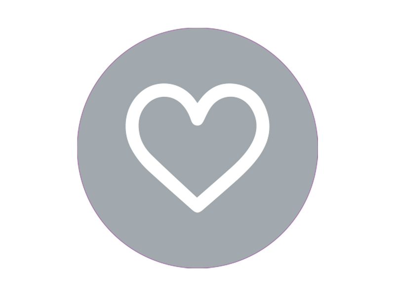 METO Sealing closure label Ø33mm heart