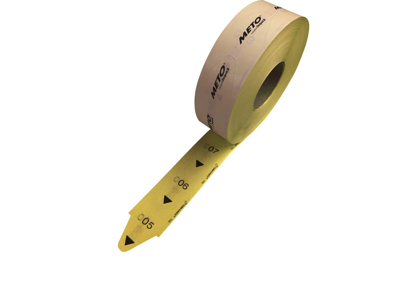 METO Yellow  T80 tickets for D80 dispenser
