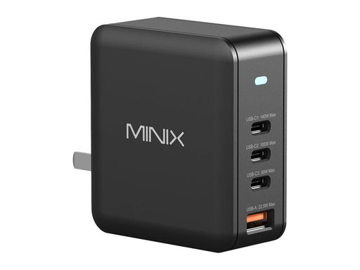 MINIX Minix P165 GaN Wandladegerät mit 3x USB-C- und 1x USB-A-Anschlüssen