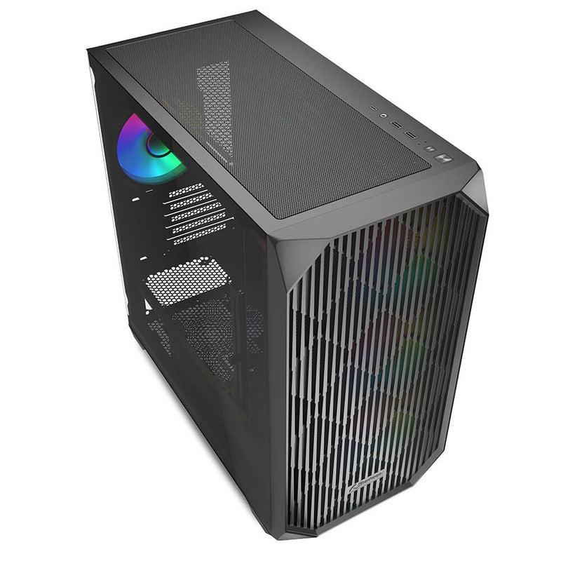 Sharkoon PC Gehäuse MK3 RGB Black Micro-ATX schwarz