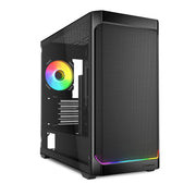 Sharkoon PC Gehäuse MK4W RGB Strip Black Micro-ATX schwarz
