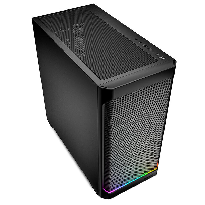 Sharkoon PC Gehäuse MK4 RGB Strip Black Micro-ATX schwarz