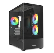 Sharkoon PC Gehäuse MK6 RGB Black Micro-ATX schwarz