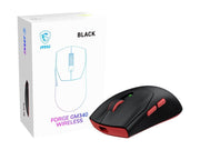 MSI FORGE GM340 - mouse - 2.4 GHz Bluetooth USB - black - Maus (Schwarz)