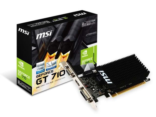 MSI GeForce GT 710 Silent - 2GB GDDR3 RAM - Grafikkarte