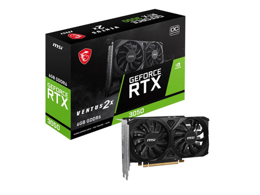 MSI GeForce RTX 3050 VENTUS 2X E OC - 6GB GDDR6 RAM - Grafikkarte