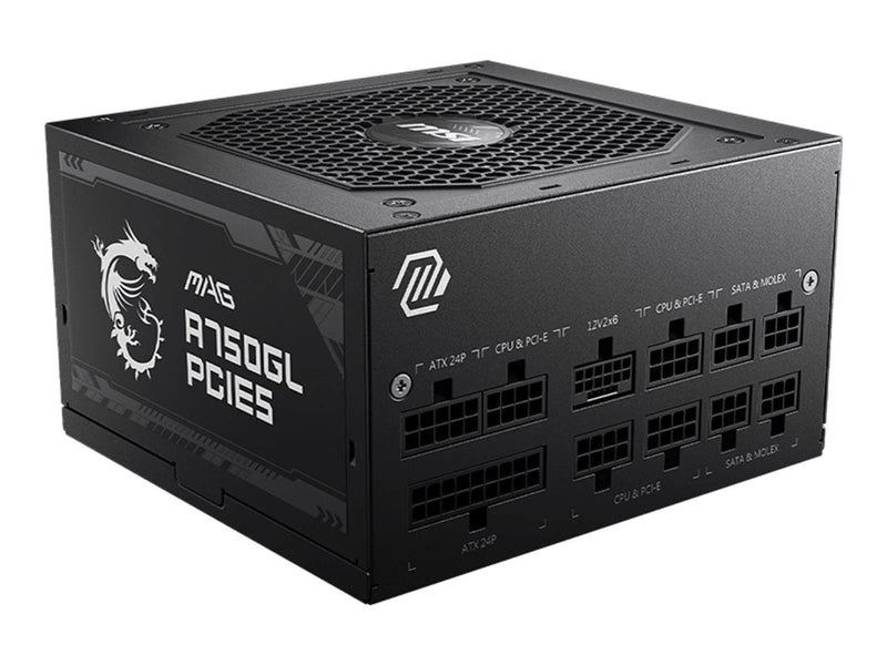 MSI MAG A750GL PCIE5 Netzteile - 750 Watt - 120 mm - ATX 3.1 - 80 Plus Gold zertifiziert