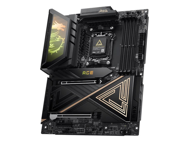 MSI MEG X870E ACE MAX Mainboard - AMD X870E - AMD AM5 - DDR5 RAM - ATX