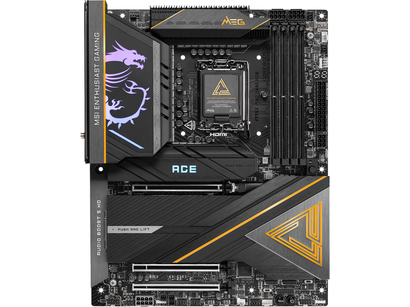 MSI MEG Z890 ACE Mainboard - Intel Z890 - Intel LGA1851 - DDR5 RAM - ATX