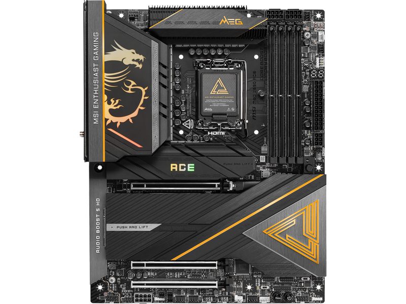 MSI MEG Z890 ACE Mainboard - Intel Z890 - Intel LGA1851 - DDR5 RAM - ATX