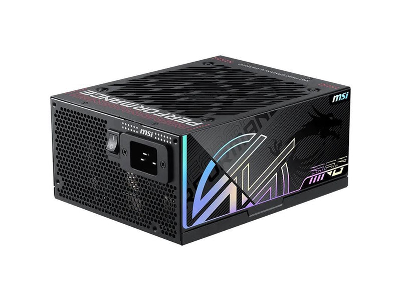 MSI MPG Ai1300TS PCIE5 Netzteile - 1300 Watt - 135 mm - ATX 3.1 - 80 Plus Titanium (bis zu 90% effektiv)
