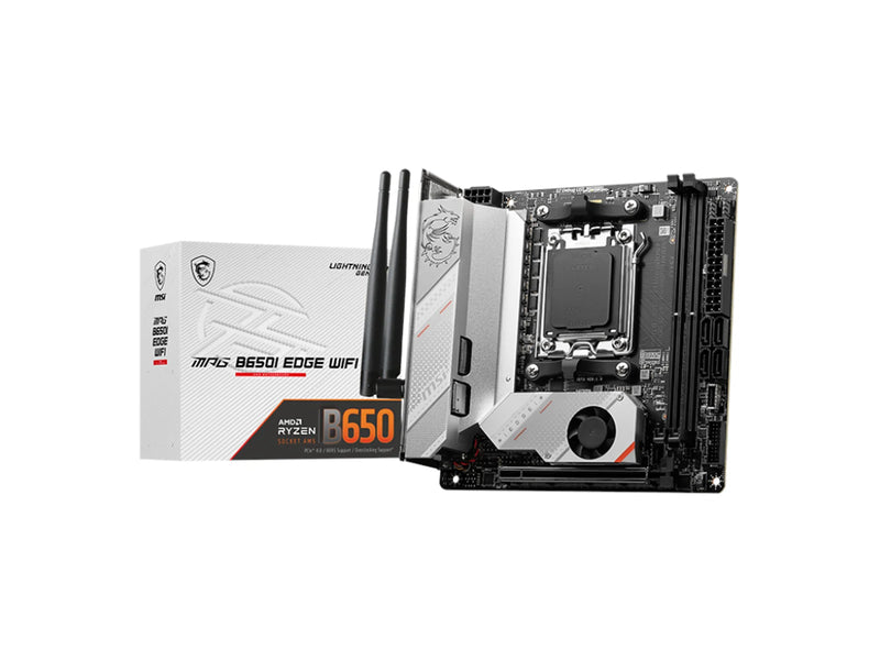 MSI MPG B650I EDGE WIFI Mainboard - AMD B650 - AMD AM5 - DDR5 RAM - Mini-ITX