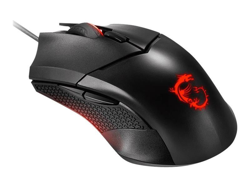 MSI Maus Clutch GM08 Gaming Maus Black USB - Maus (Schwarz)
