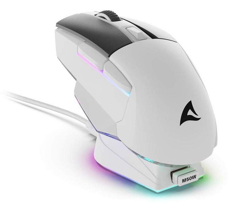 Sharkoon Skiller SGM50W kabellose Gaming-Maus, weiß