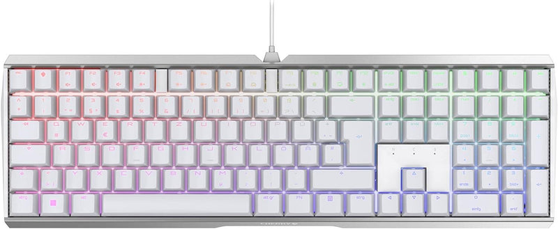 CHERRY MX Board 3.0S Gaming RGB Tastatur, MX-Brown, weiß