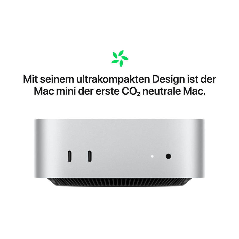 Apple Mac Mini M4 10/10-Core 24GB, 1 TB SSD, silber