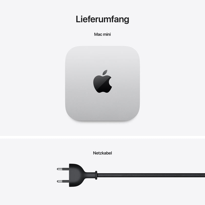 Apple Mac Mini M4 10/10-Core 32GB, 1TB SSD, silber