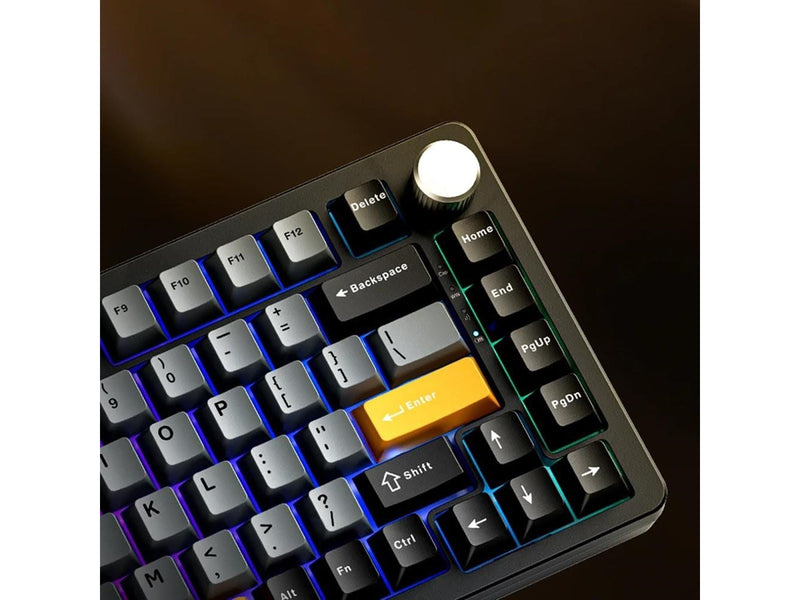 Machenike K600-B82W Wireless Mechanical Backlit Gaming Keyboard GR Silver Switch - Black - 75% - Schwarz