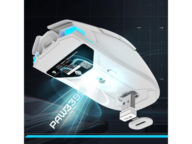 Machenike M7 Pro Wireless Gaming Mouse - White - (Weiß)