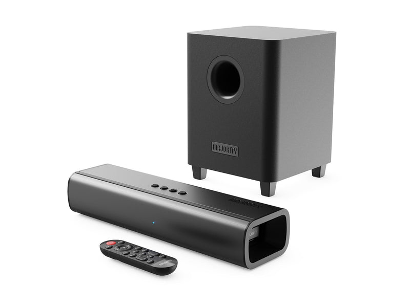 Majority Naga 40 Plus Bluetooth Soundbar + Wireless Sub - Black