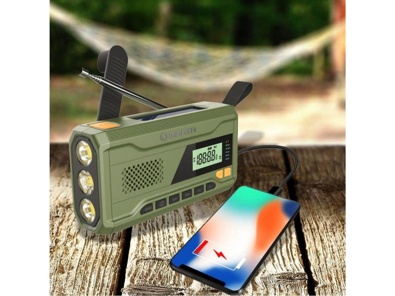 Manta Portable Emergency Radio - FM - Mono - Grün