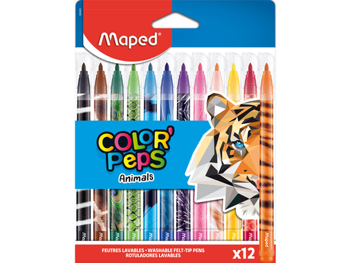 Maped Color'Peps Animals Felt-pens x12