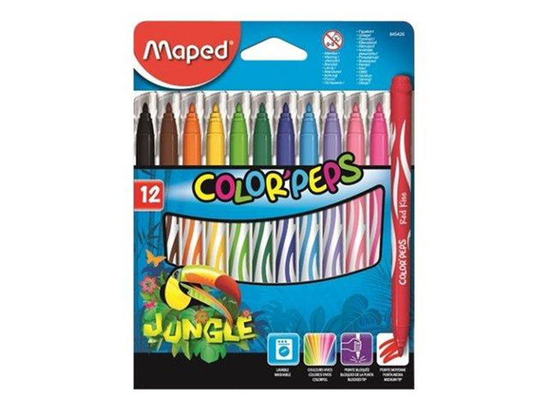 Maped Color'Peps Jungle Felt-pens x12