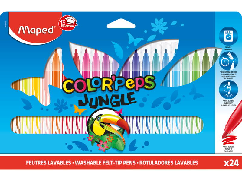 Maped Color'Peps Jungle Felt-pens x24