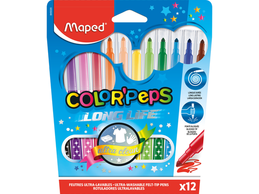 Maped Color'Peps Long Life felt-pens x12