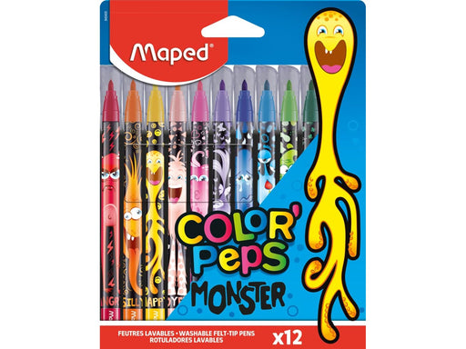 Maped Color'Peps Monster Felt-pens x 12