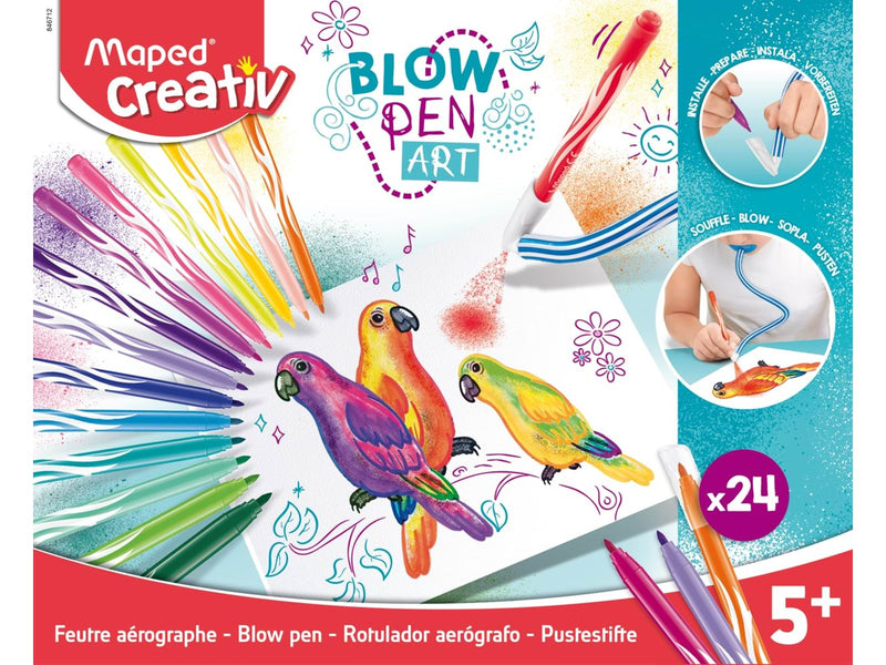 Maped Creativ Blowpen Art - Box of 24 colours