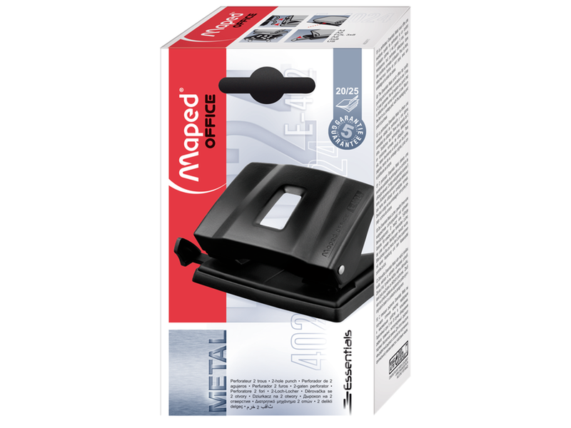 Maped Essentials Metal hole punch 20/25 2-Hole.