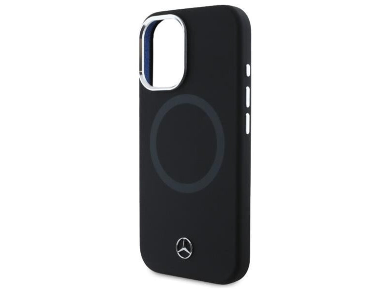 Mercedes MEHMP16S23SUTTK iPhone 16 6.1" Black/Black Hardcase Silicone Tonal MagSafe Logo